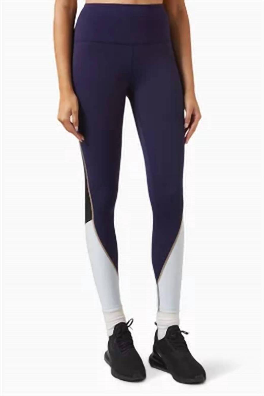 NEW P.E. NATION odyssey high rise leggings in blue